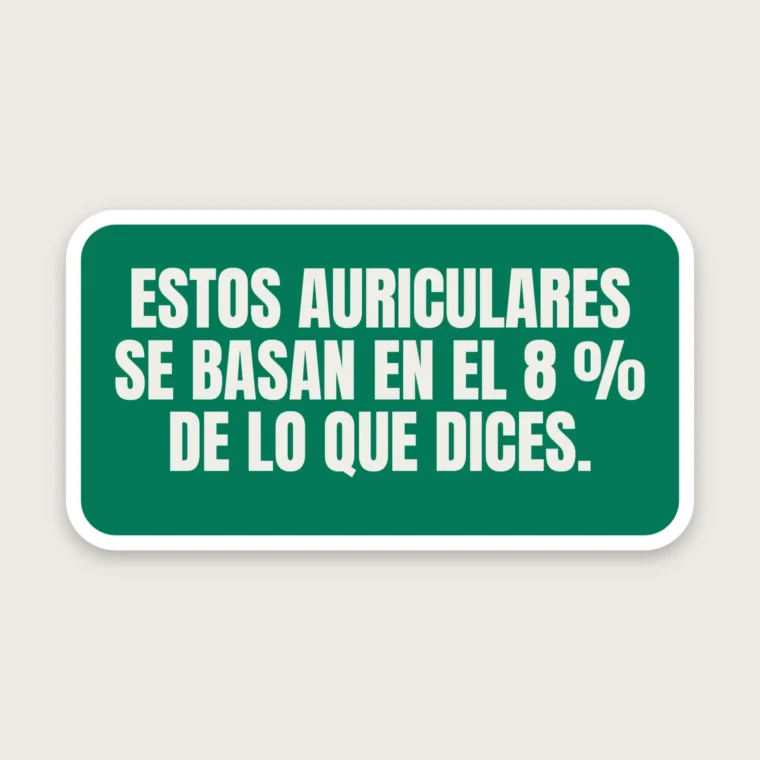 Auriculares muestreados – Pegatinas