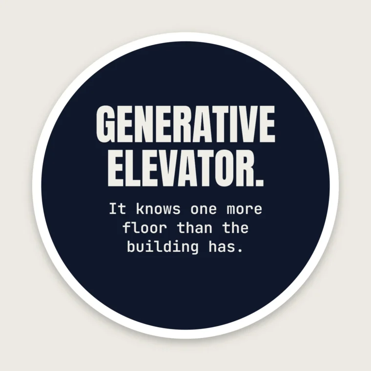 The generative elevator – Stickers