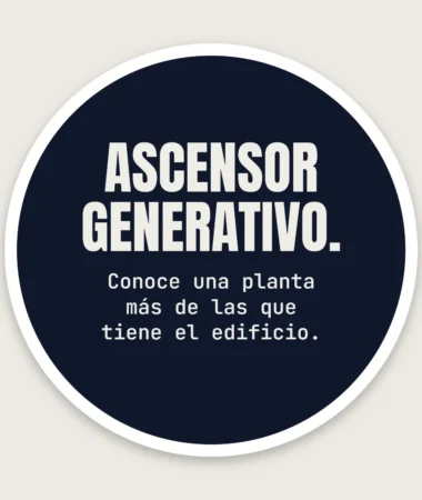 El ascensor generativo – Pegatinas