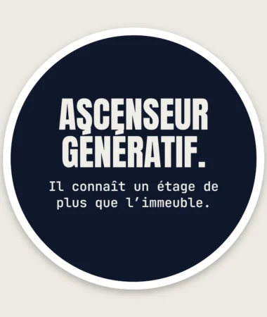 L'ascenseur génératif – Stickers