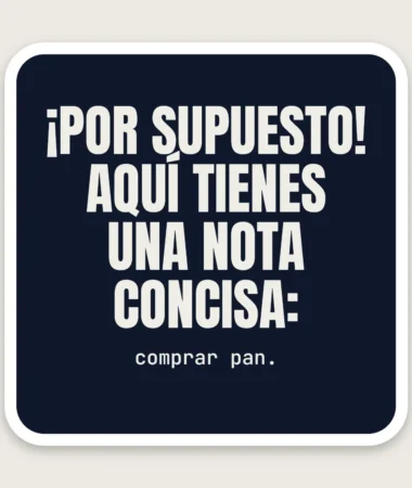¡Por supuesto! Aquí tienes un pósit – Pegatinas