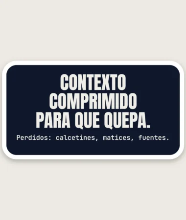 Contexto comprimido – Pegatinas