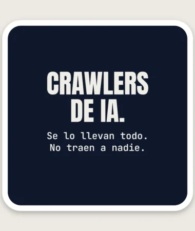 Cuidado con los crawlers de IA – Pegatinas