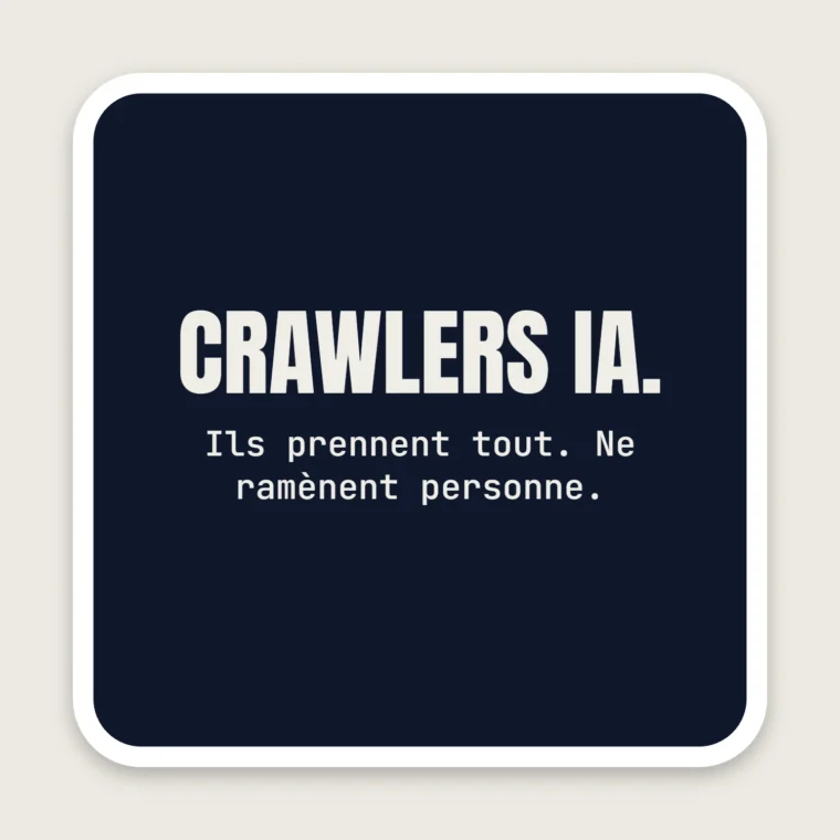 Attention crawlers IA – Stickers