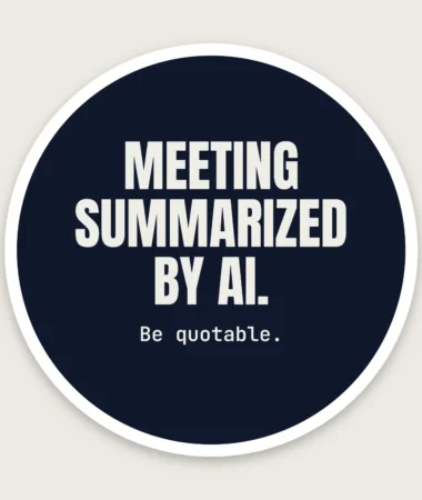 Be quotable – Stickers