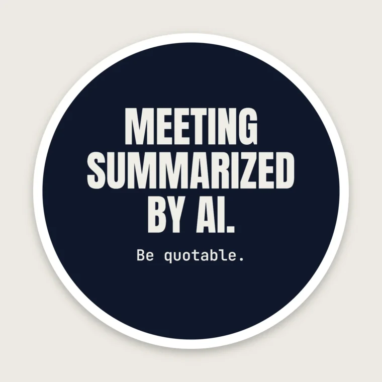 Be quotable – Stickers