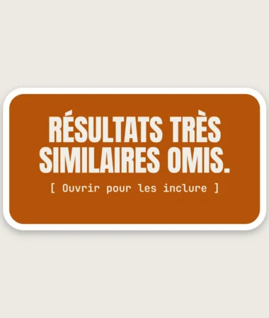 Résultats omis – Stickers