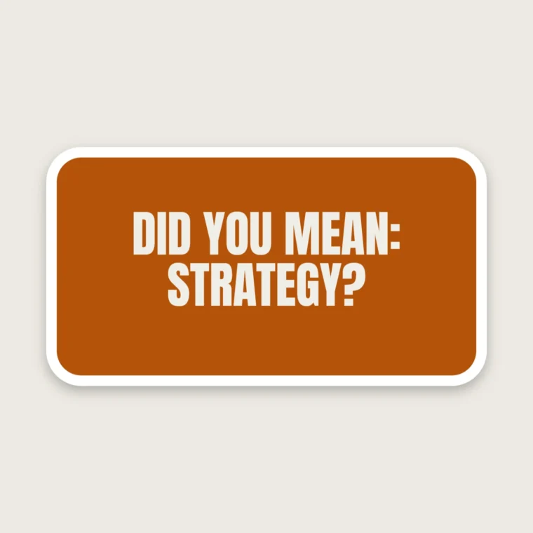 Did you mean: strategy? – Stickers