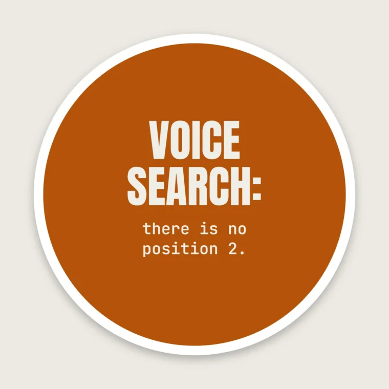 Voice search has no position 2 – Stickers