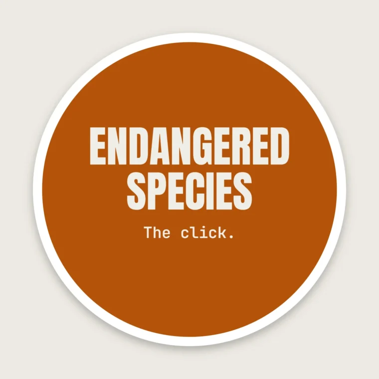 Endangered button – Stickers