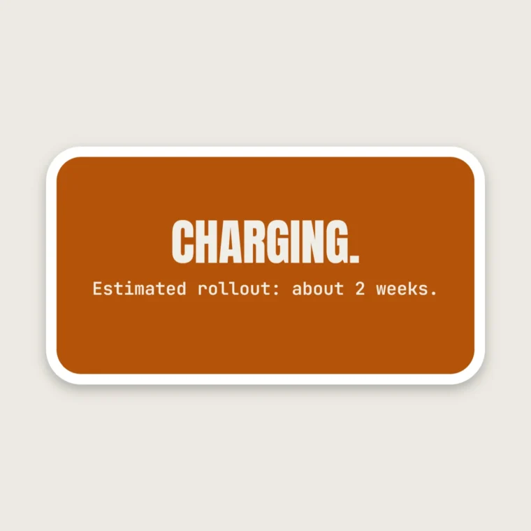 Charging like a core update – Stickers