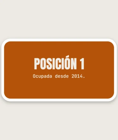 Posición 1, ocupada desde 2014 – Pegatinas