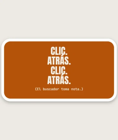 Clic, atrás, clic, atrás – Pegatinas