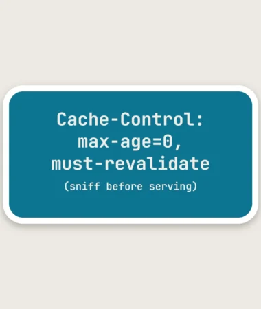 Fridge cache policy – Stickers