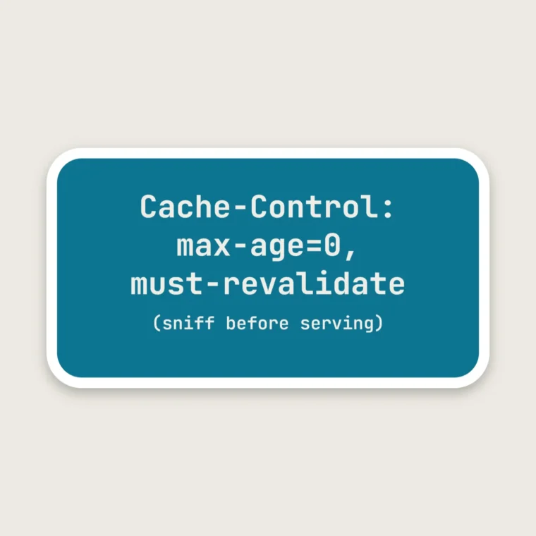 Fridge cache policy – Stickers