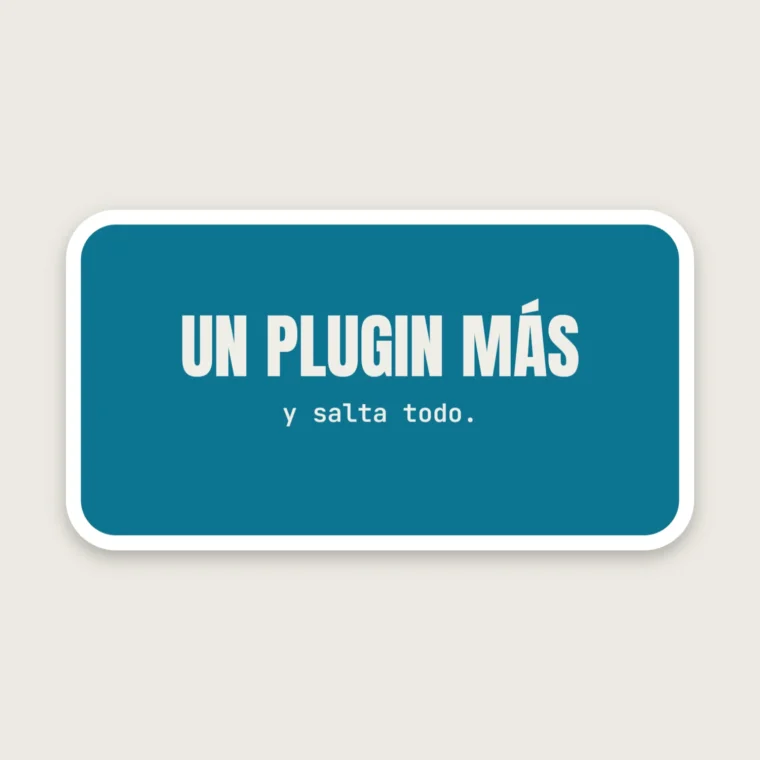 Un plugin de más – Pegatinas