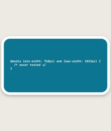 The forgotten breakpoint – Stickers