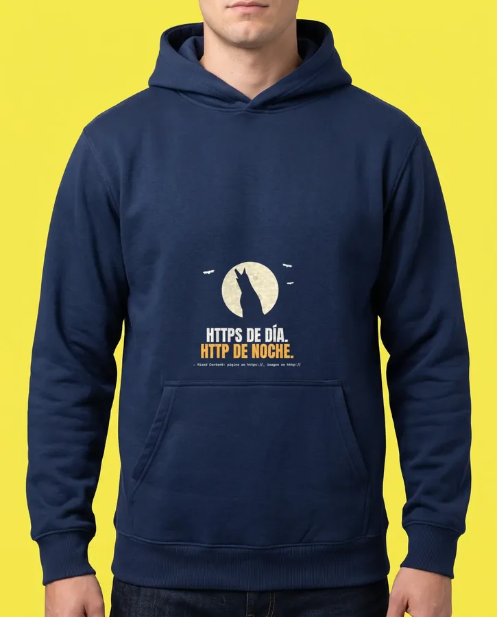 HTTPS de día, HTTP de noche – Textil adulto