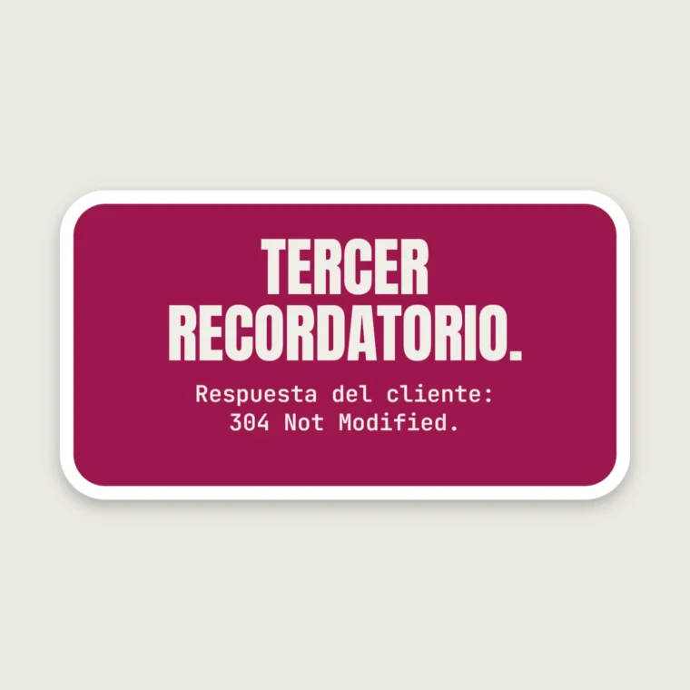 Recordatorio 304 – Pegatinas