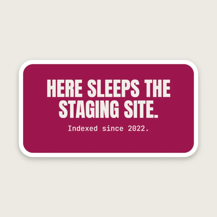 Indexed staging – Stickers
