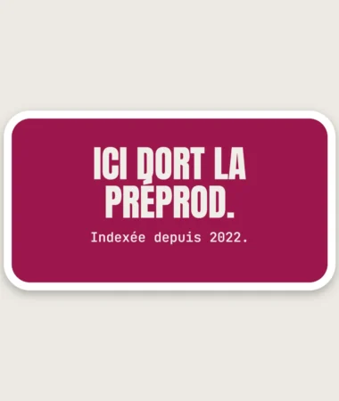 Préprod indexée – Stickers