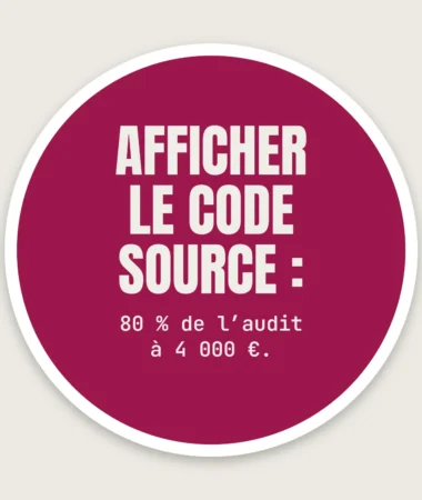 Audit à 4 000 € – Stickers