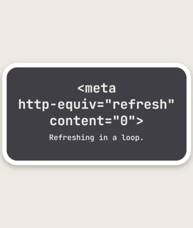 Permanent refresh – Stickers