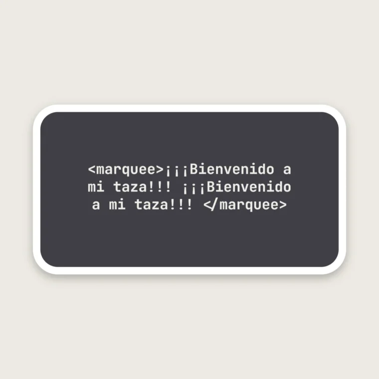 <marquee> infinito – Pegatinas