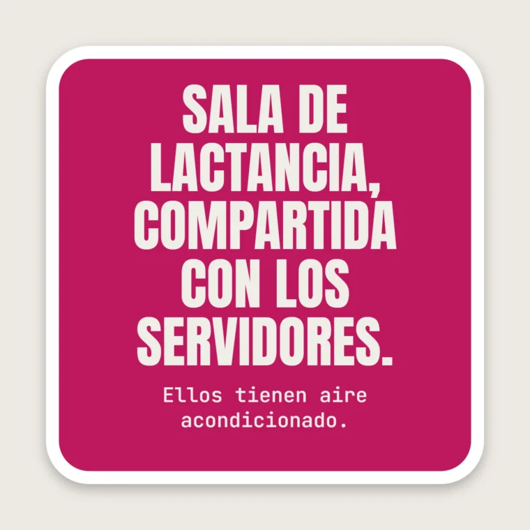 Sala de lactancia climatizada – Pegatinas