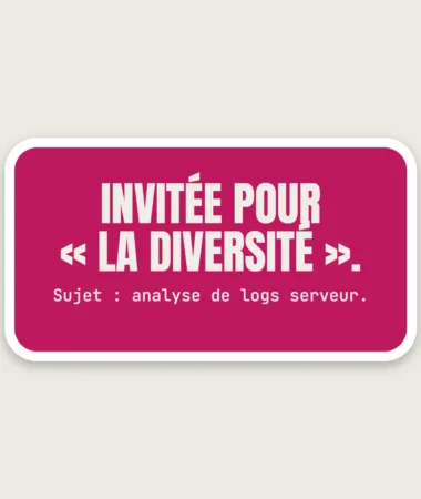 Invitée pour la diversité – Stickers