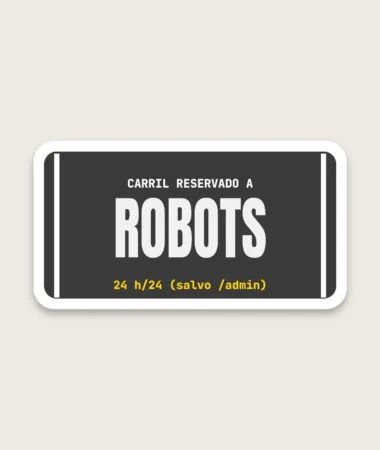 Carril para robots – Pegatinas