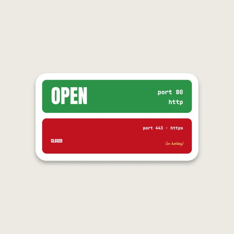 Open Closed – Stickers