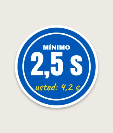 Velocidad mínima – Pegatinas