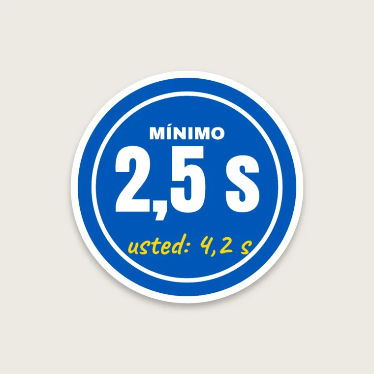Velocidad mínima – Pegatinas