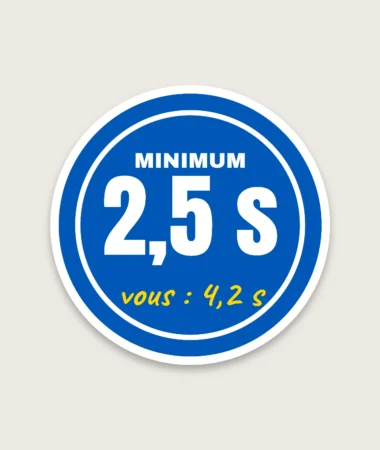 Vitesse minimale – Stickers
