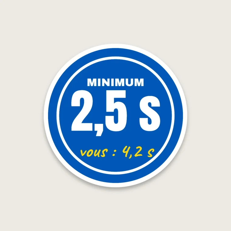Vitesse minimale – Stickers