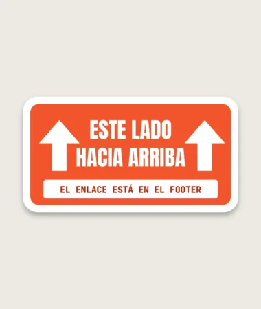 Este lado arriba – Pegatinas