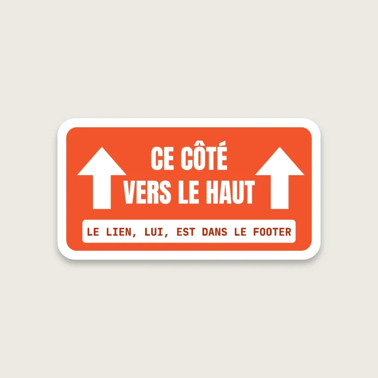 Vers le haut – Stickers