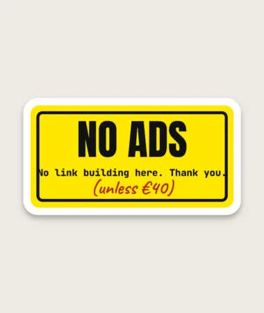 No Ads – Stickers