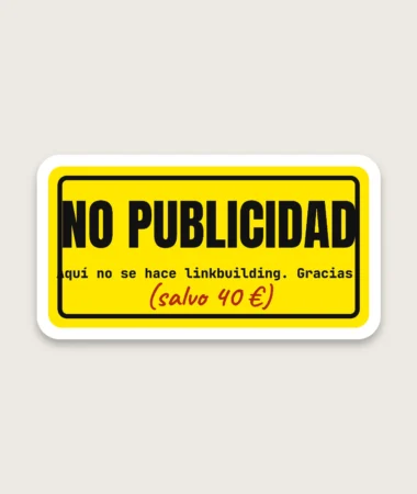 No publicidad – Pegatinas