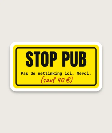 Stop pub – Stickers