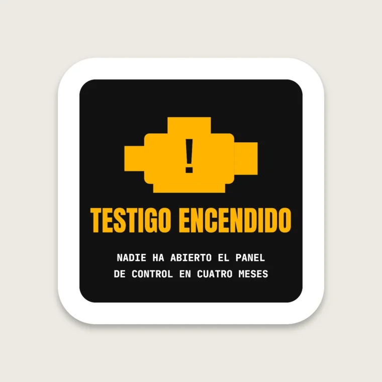 Testigo del motor – Pegatinas