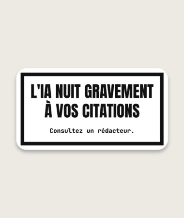 Avertissement – Stickers