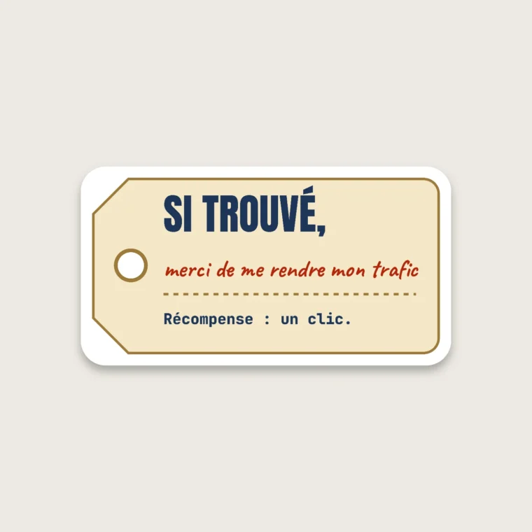 Si trouvé – Stickers