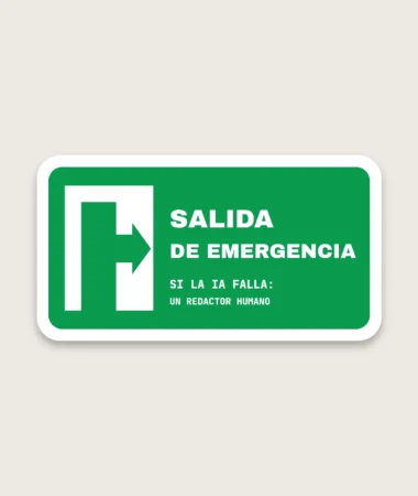 Salida de emergencia – Pegatinas