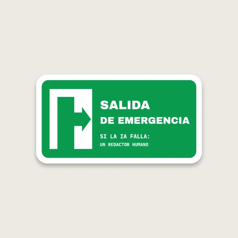 Salida de emergencia – Pegatinas