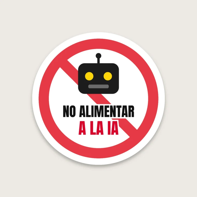 No alimentar – Pegatinas