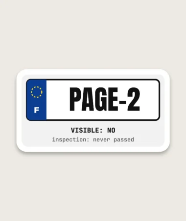 PAGE-2 Plate – Stickers