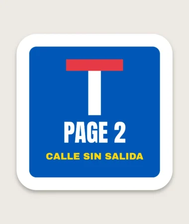 Calle sin salida – Pegatinas