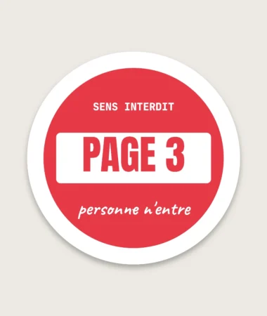 Sens interdit – Stickers